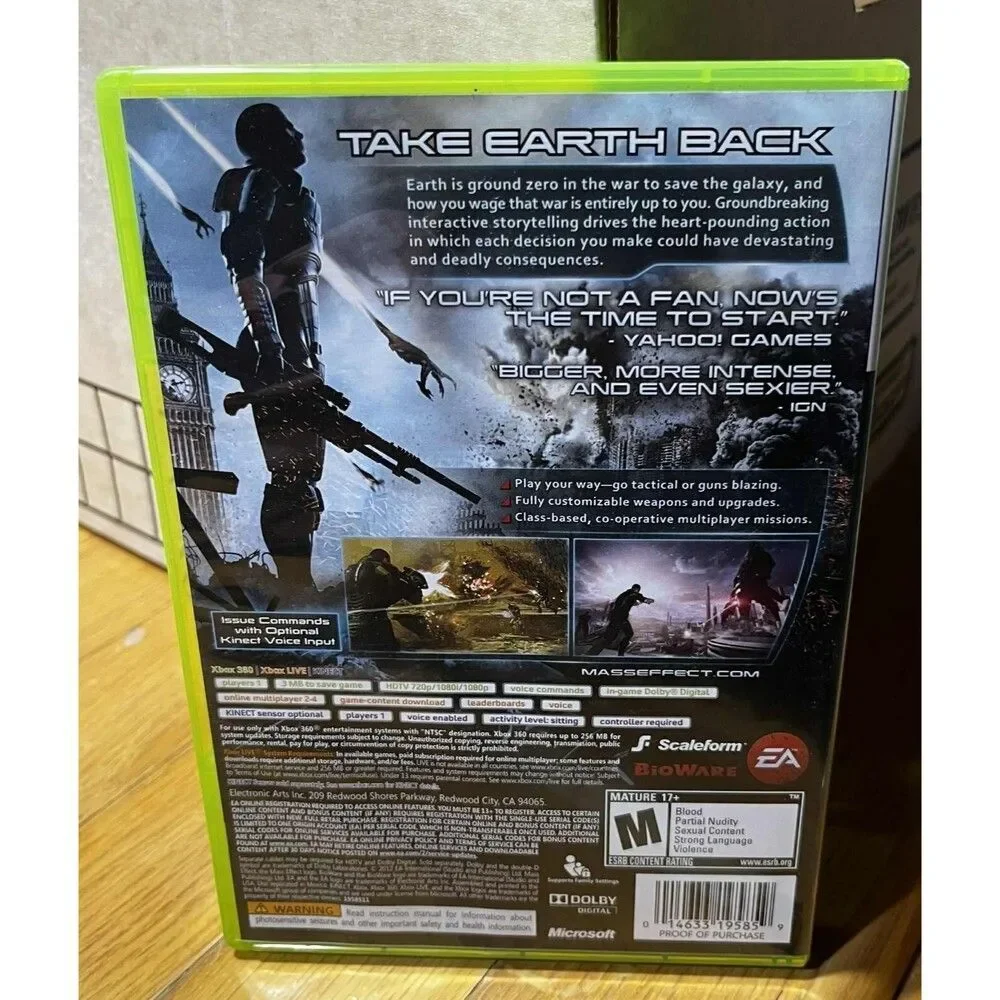 Mass Effect 3 Xbox 360 - Complete CIB One Owner Microsoft